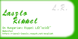 laszlo rippel business card